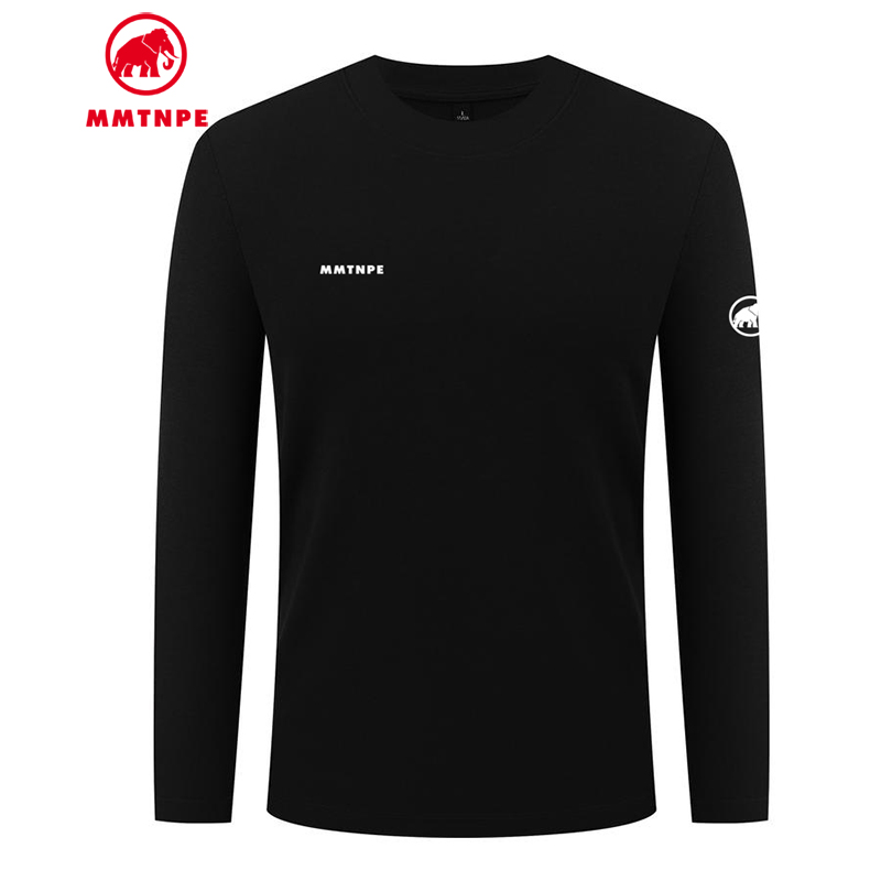 猛犸北极象秋冬保暖长袖T恤男户外休闲徒步登山抓绒贴身打底上衣