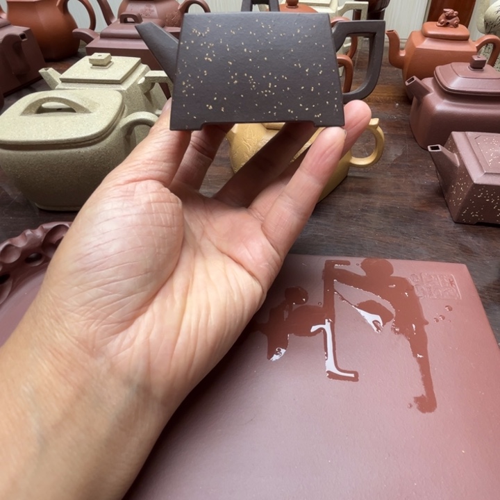 茶壶紫砂紫泥全手工100c c