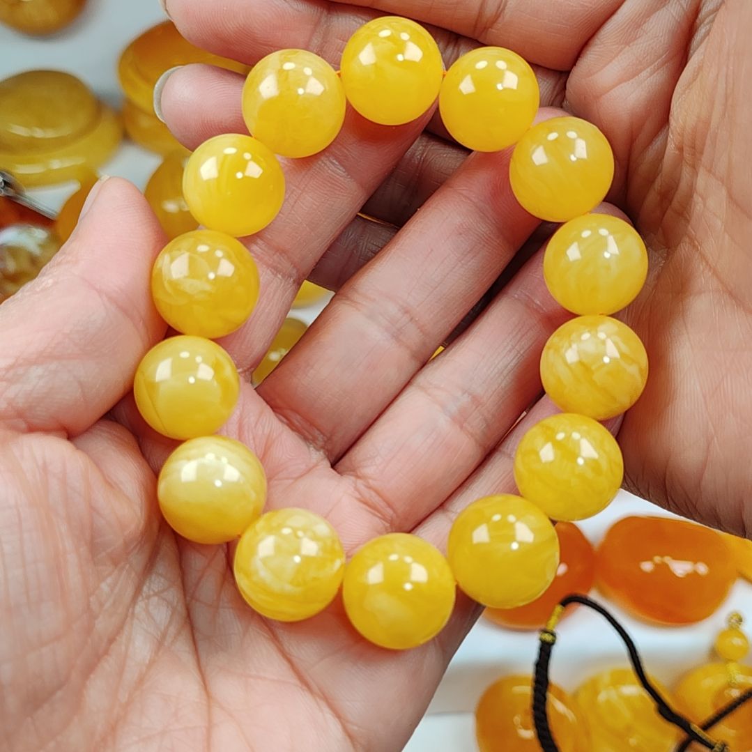 蜜蜡手串未镶嵌手串15
