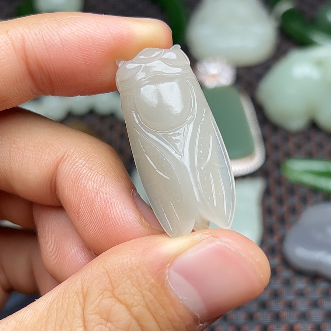 和田玉未镶嵌挂件