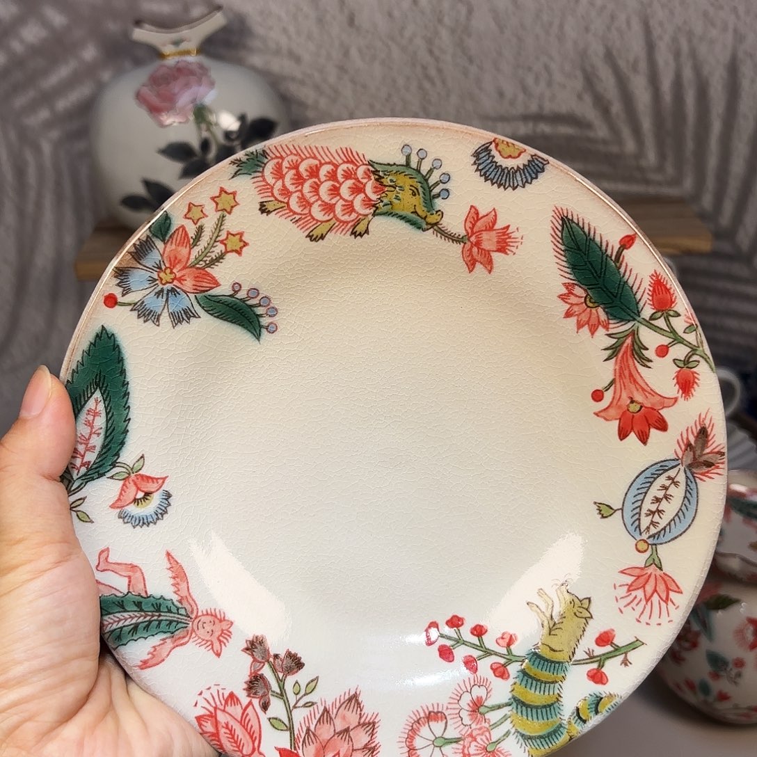 瓷稻积佳谷 小怪兽中皿 