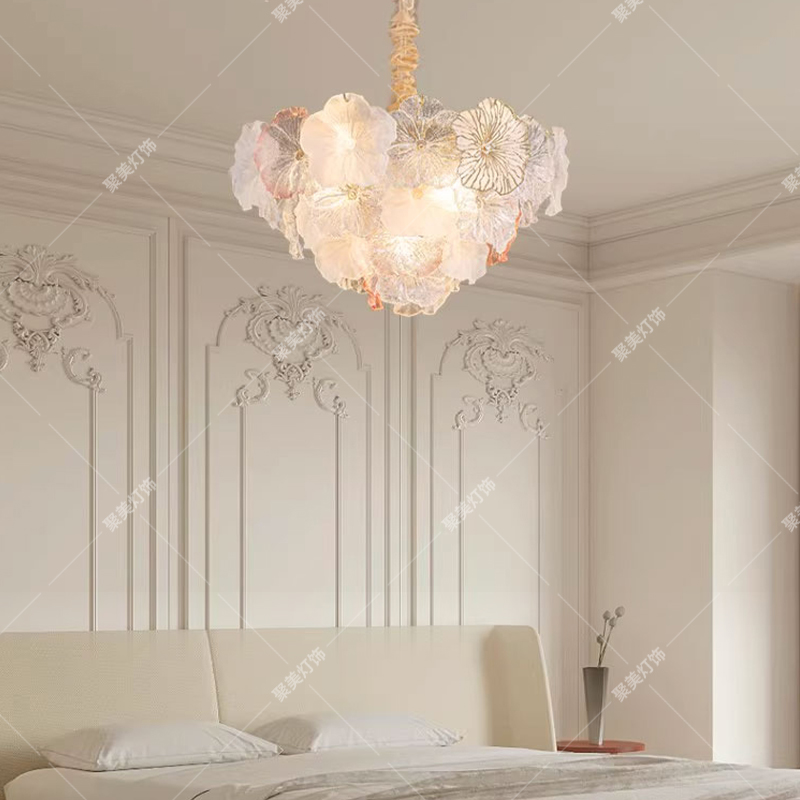 【聚美时尚】奶油法式轻奢时尚卧室书房儿童房新款吊灯