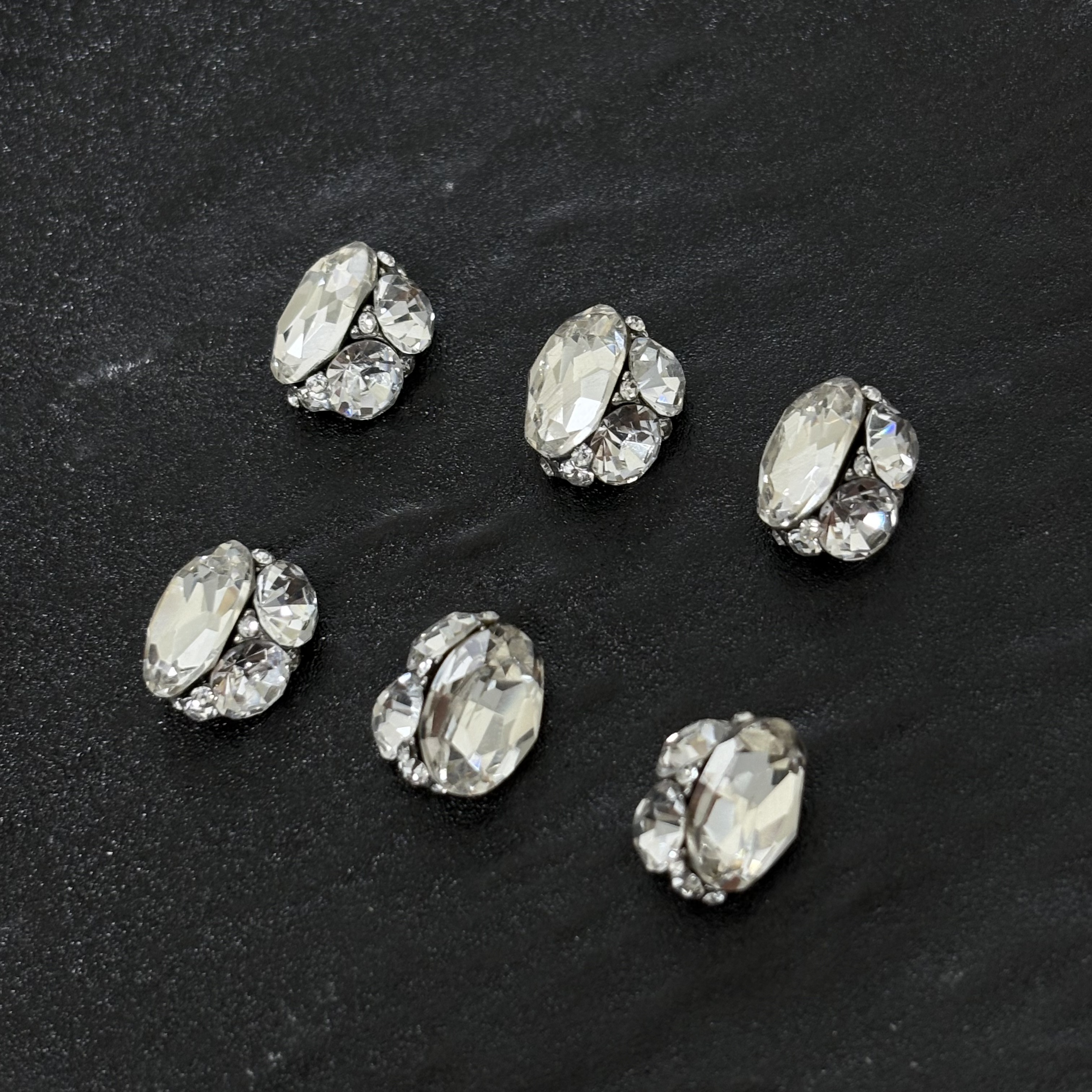 【希妹甄选】美甲堆堆钻高品质k9堆钻成品钻球瘦蛋8*12mm 6颗装