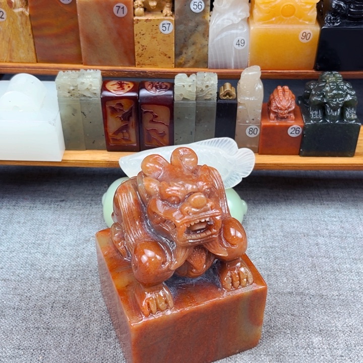 寿山石印石闪购商品瑕疵料8*8