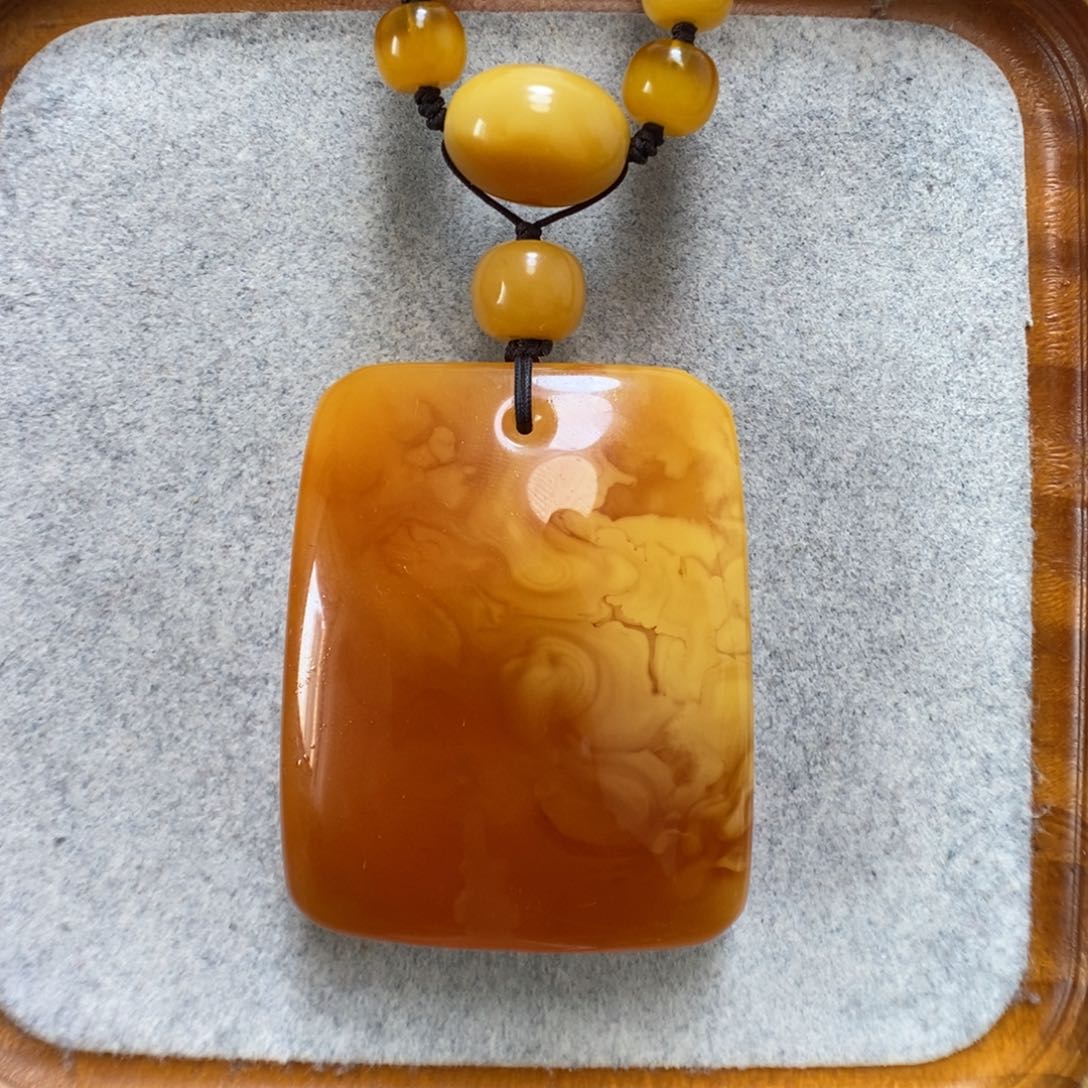 未镶嵌颈饰蜜蜡蜜蜡