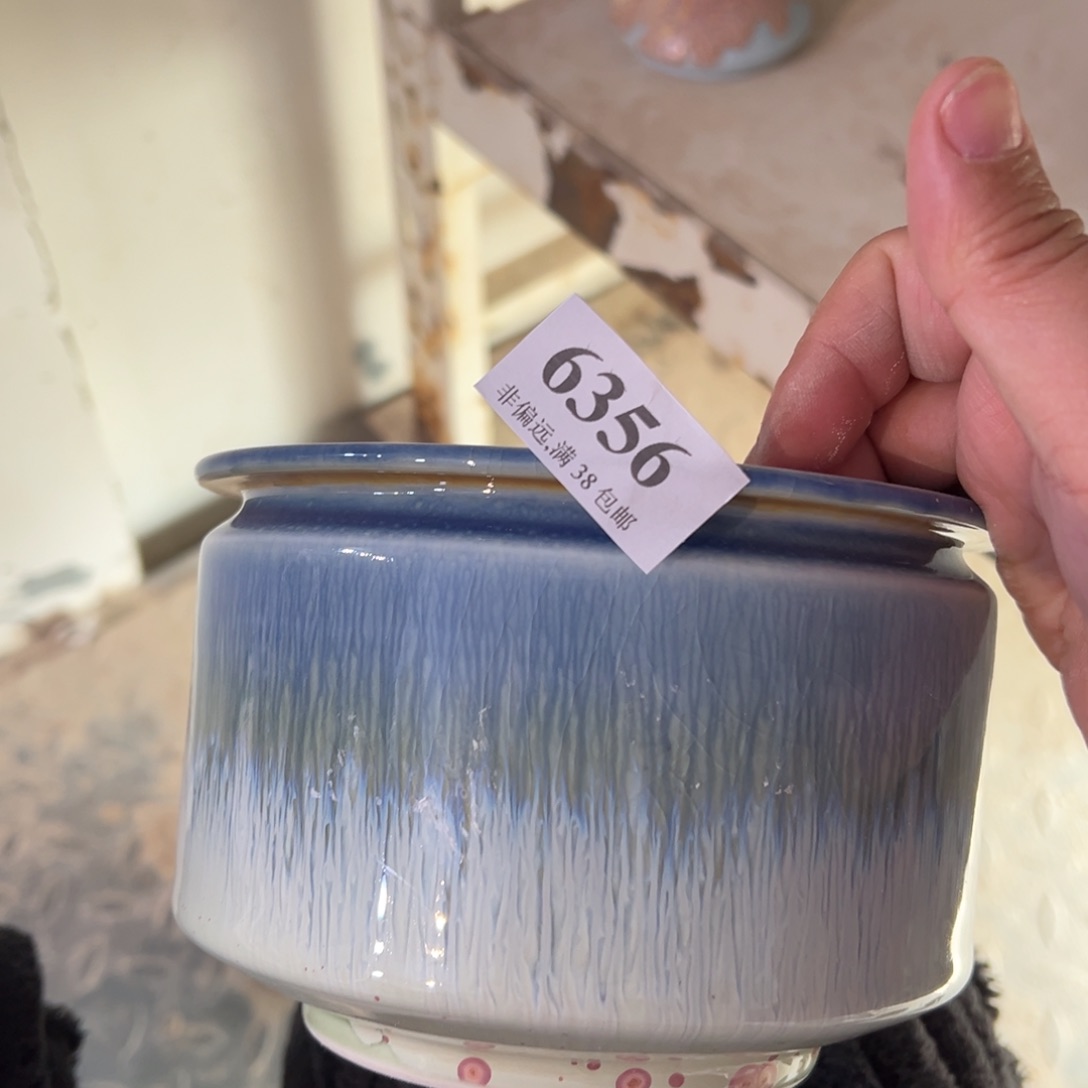 红陶口12高10 景德镇手工花盆