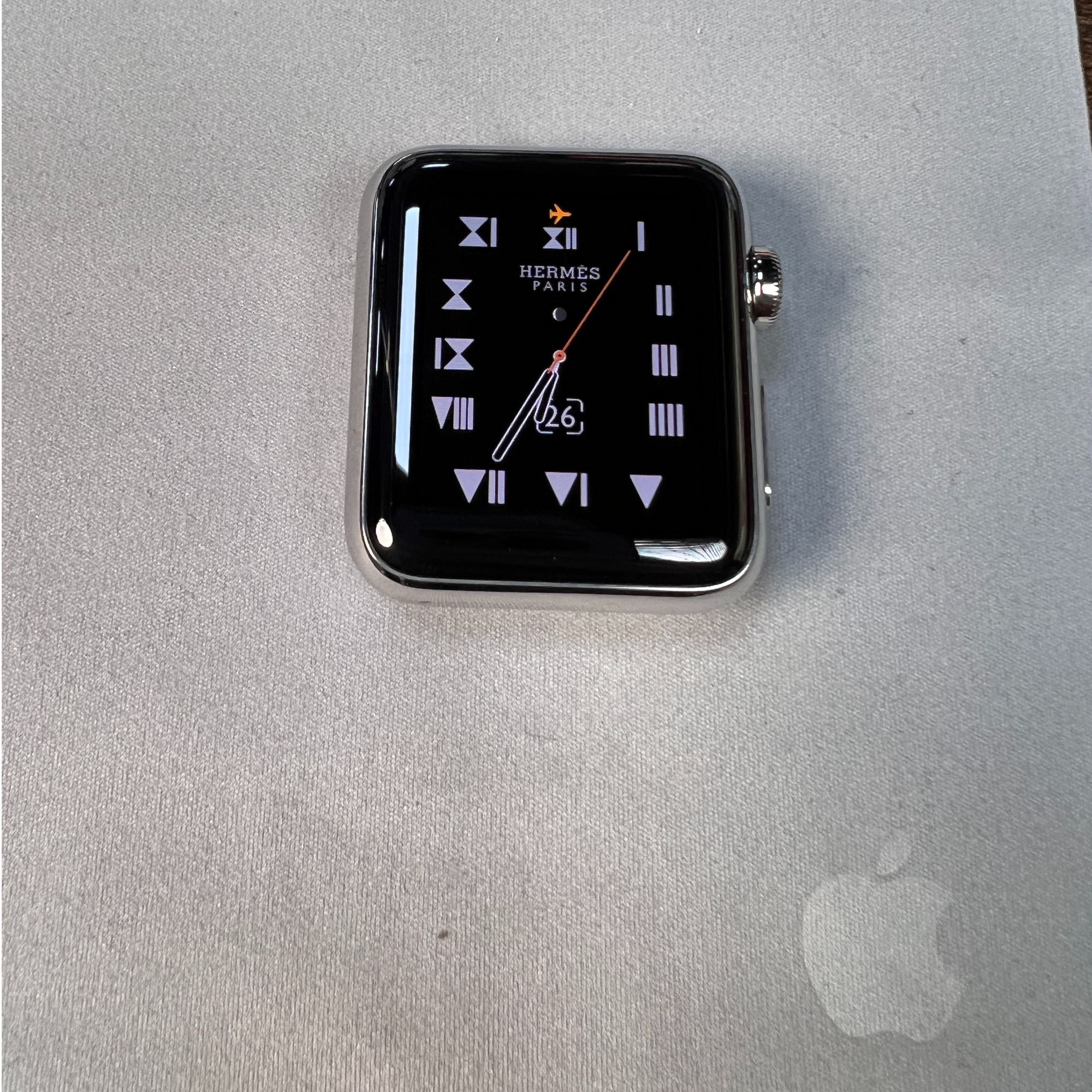 95新 Apple/苹果 Apple Watch 爱马仕联名款 不锈钢 半年质保