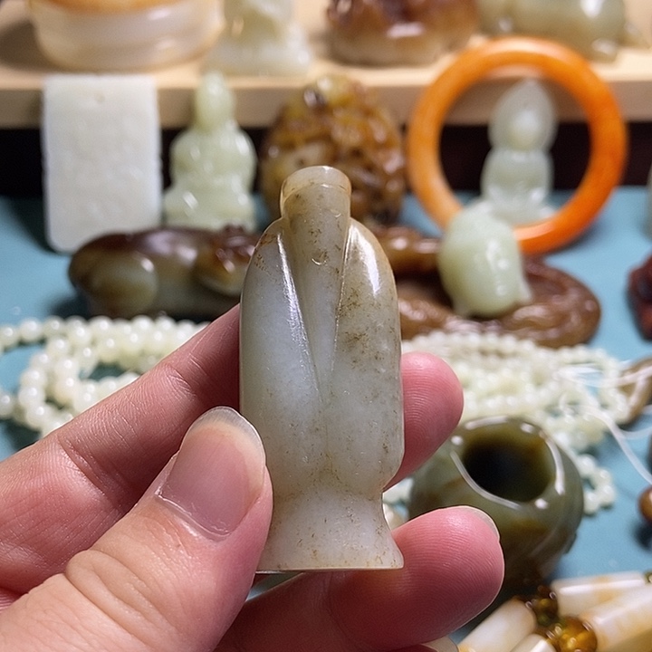 和田玉未镶嵌挂件