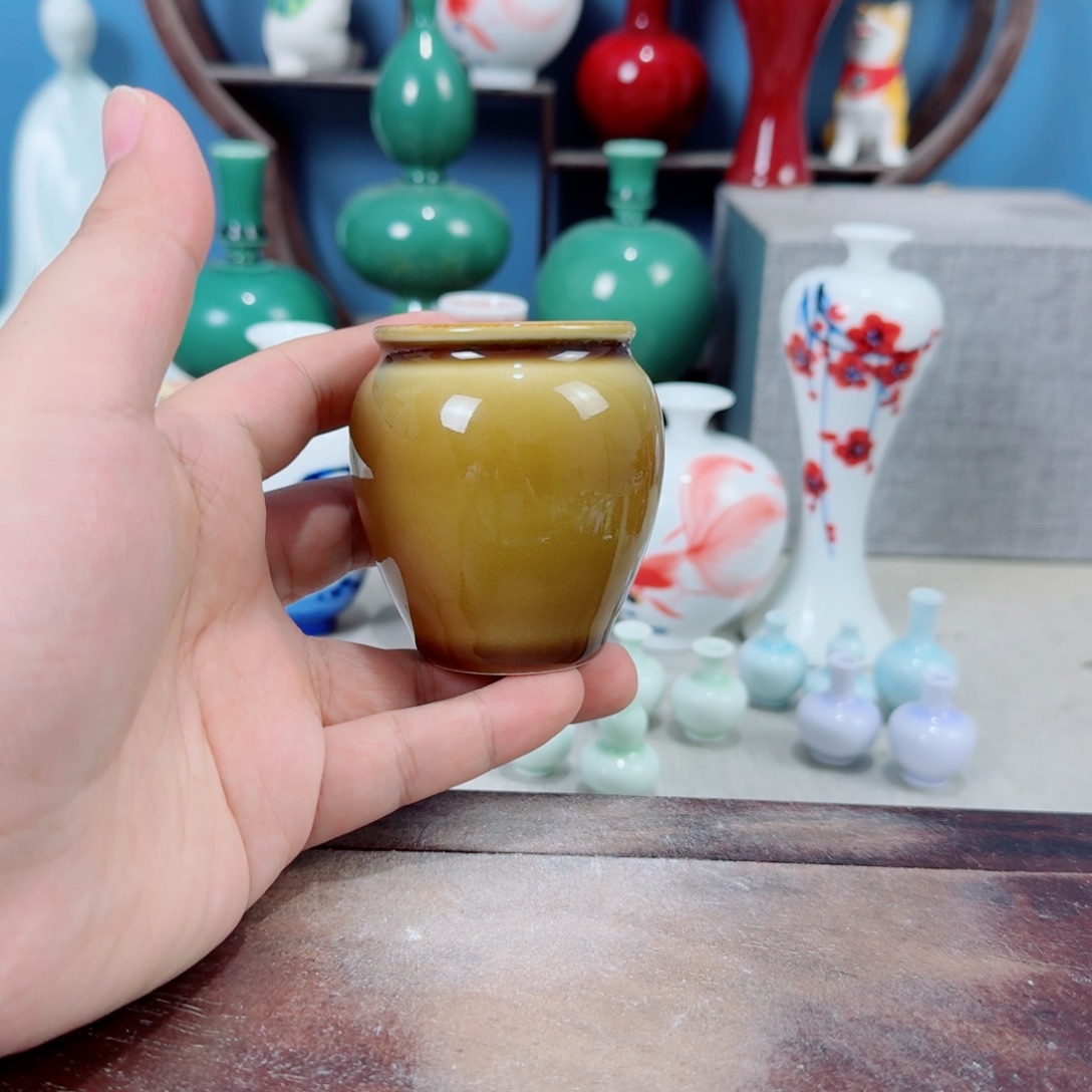陶瓷手工小花器摆件