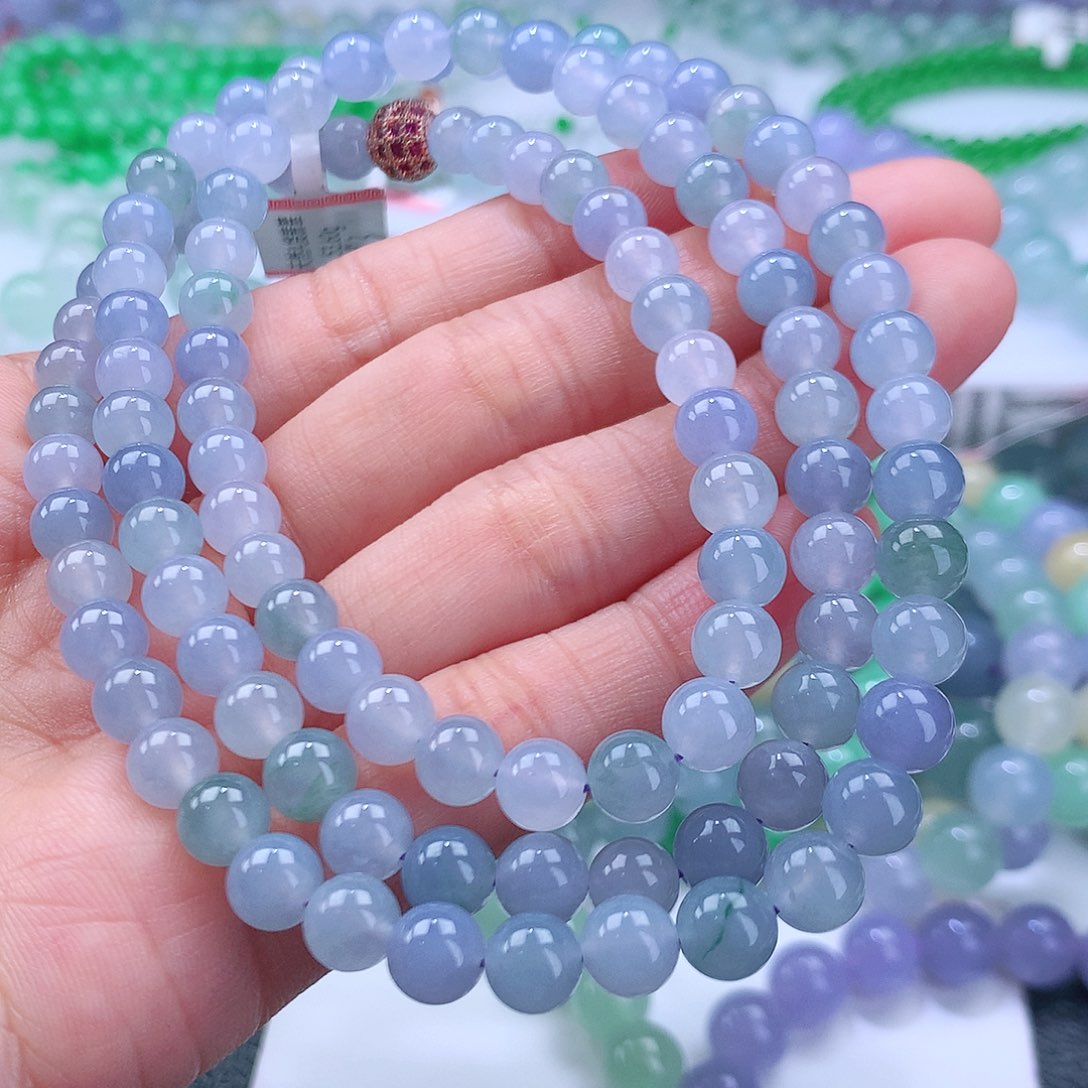 翡翠手串未镶嵌卡6.5