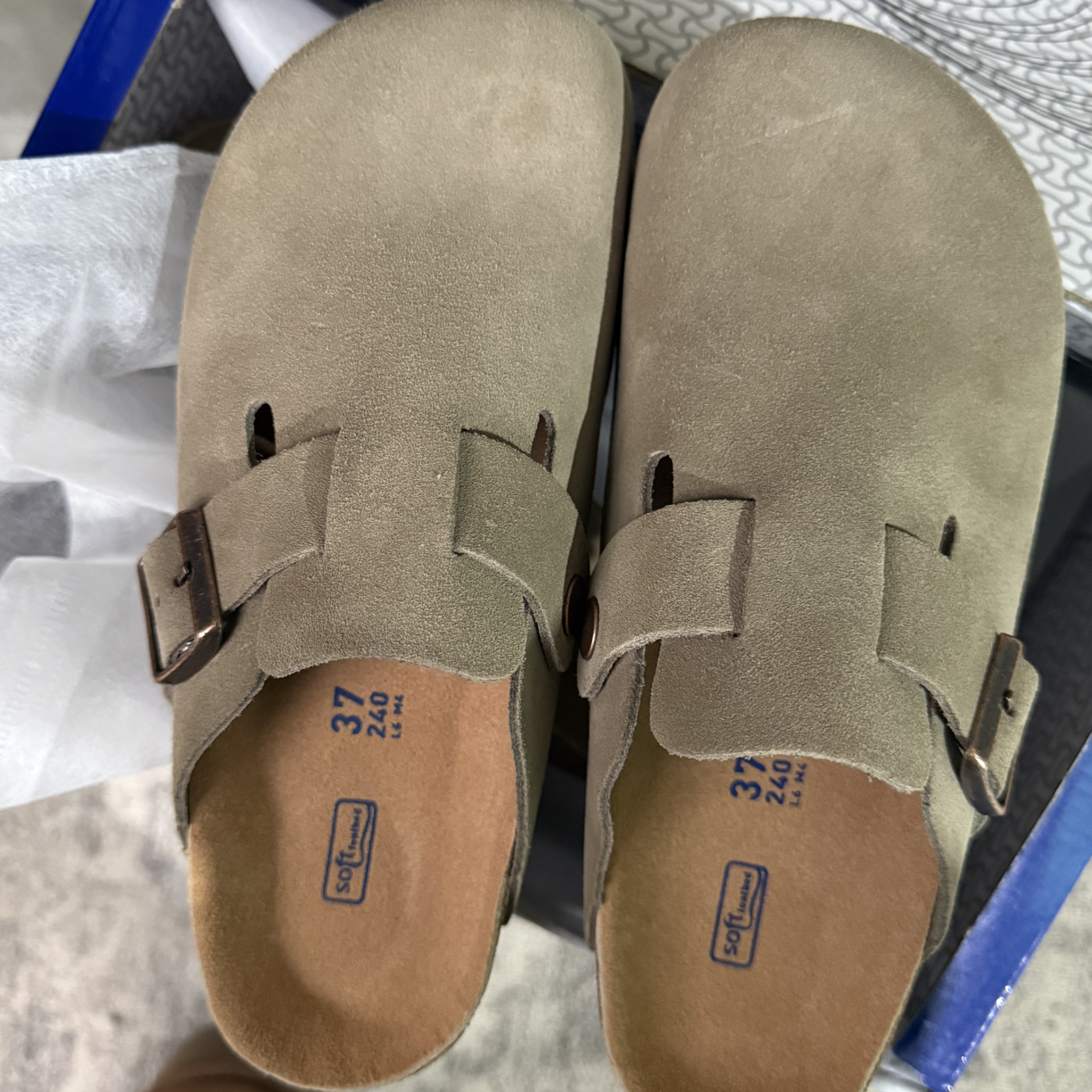 头层牛皮勃肯带足弓支撑no退换