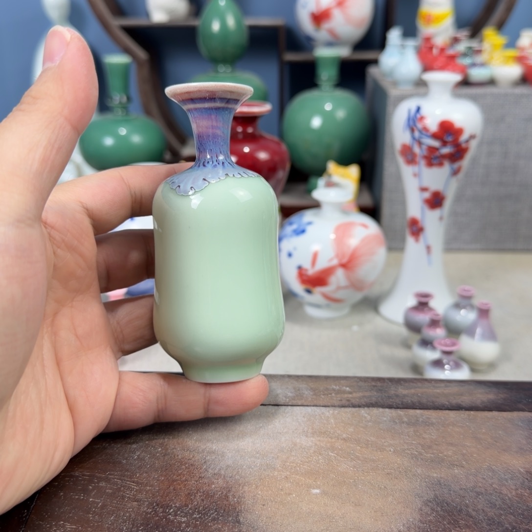 陶瓷手工小花器摆件