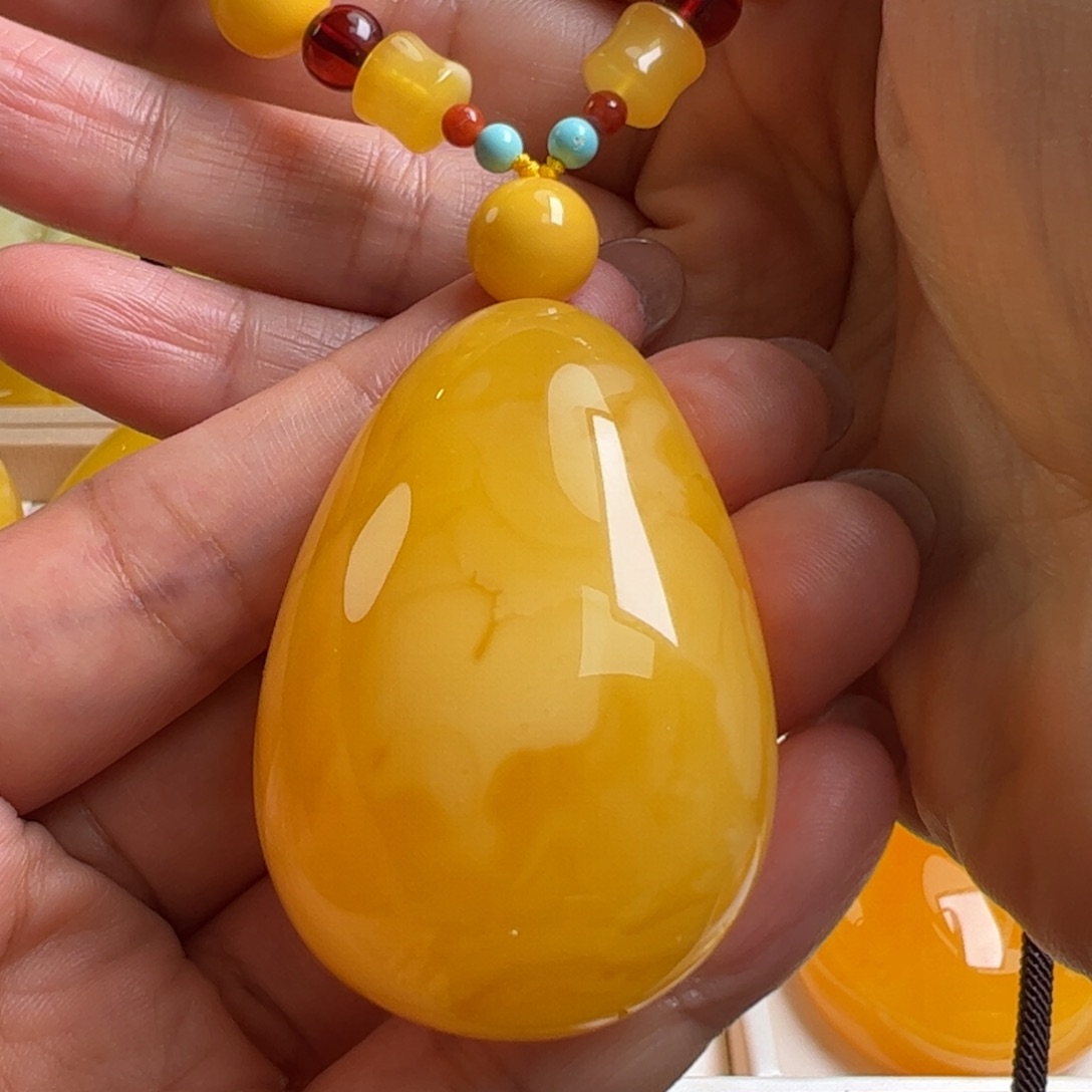 未镶嵌蜜蜡毛衣链无优化