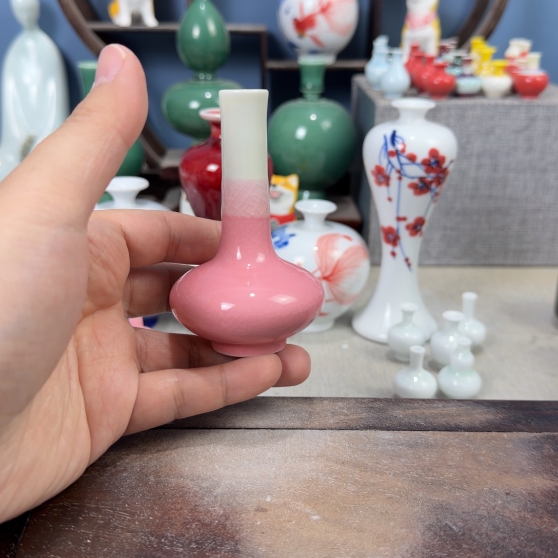 陶瓷手工小花器摆件
