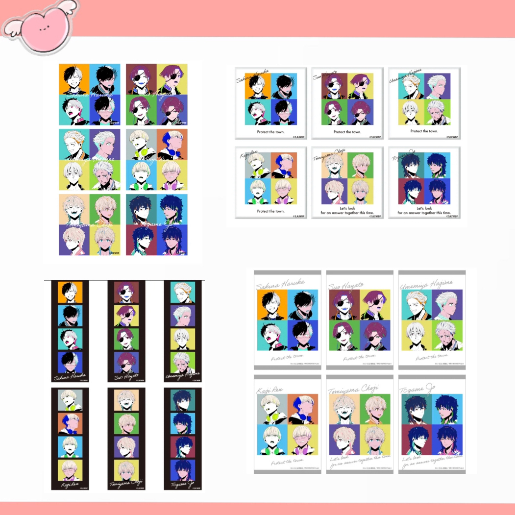 防风铃 波普艺术风系列方吧唧&明信片&小卡&亚克力砖