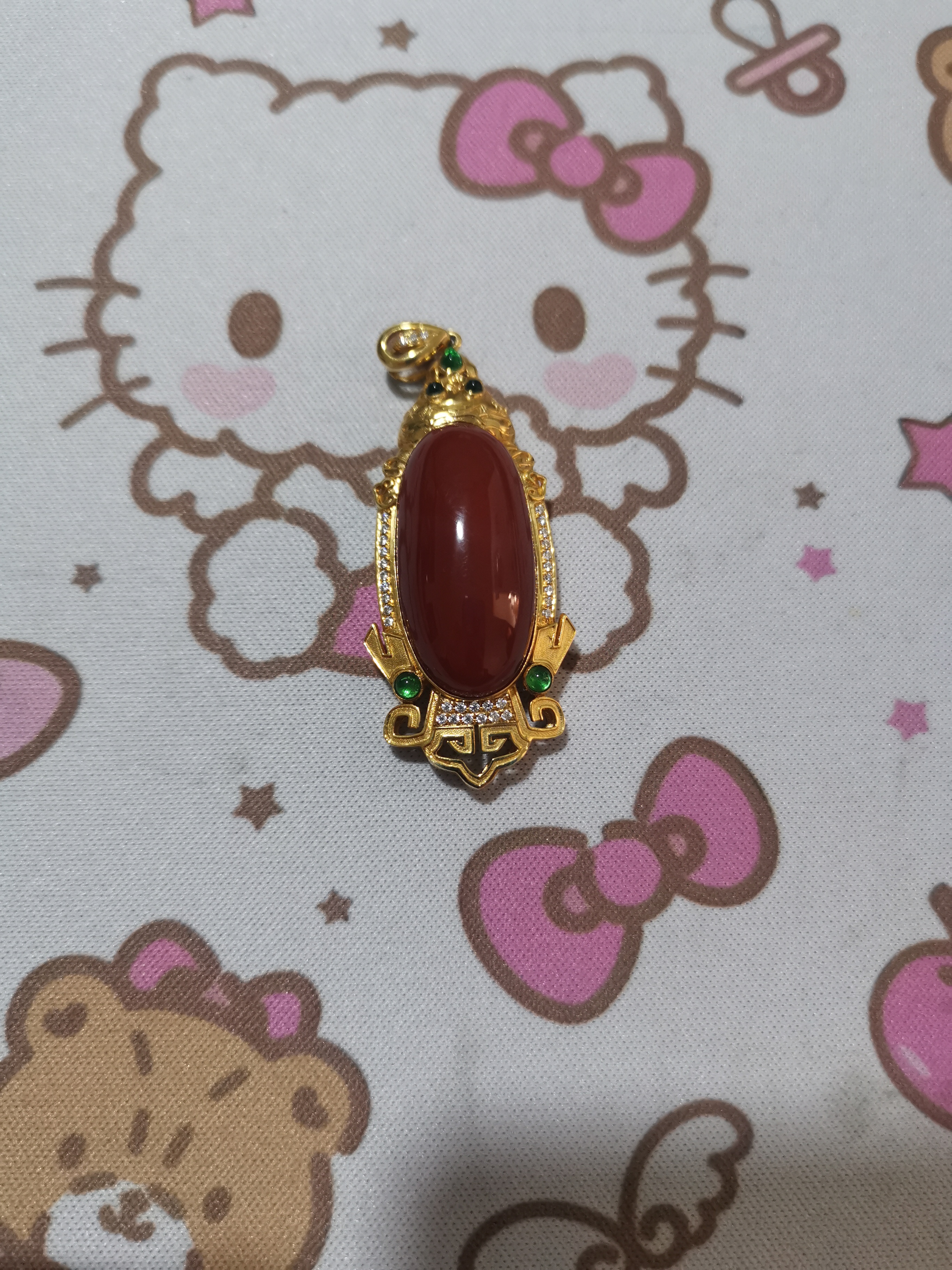 文玩南红吊坠脖挂