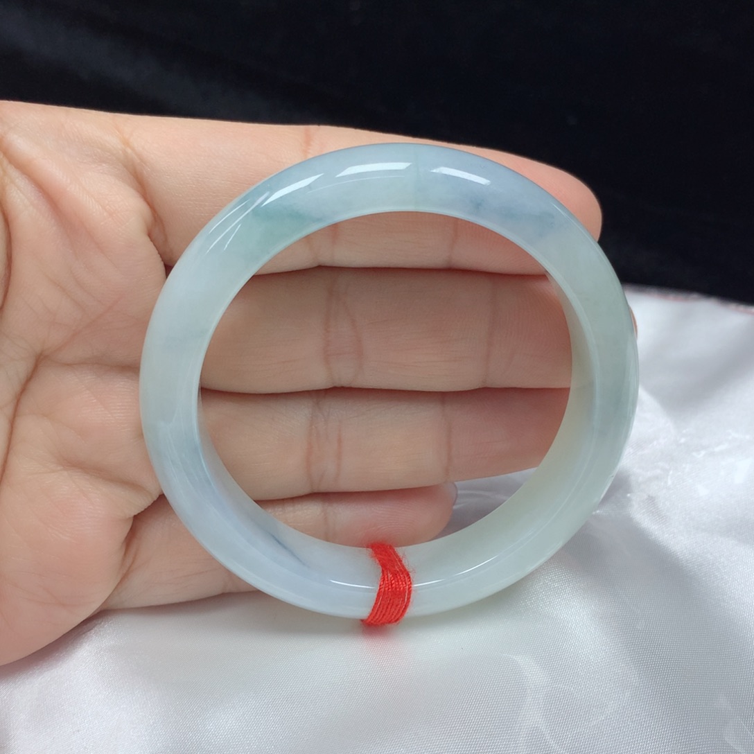 翡翠手镯未镶嵌正圈53.8