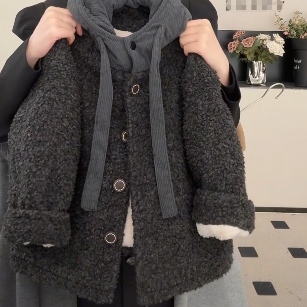 儿童2025新款男童外套帅气宝宝冬季加绒加厚保暖童装连帽外穿上衣