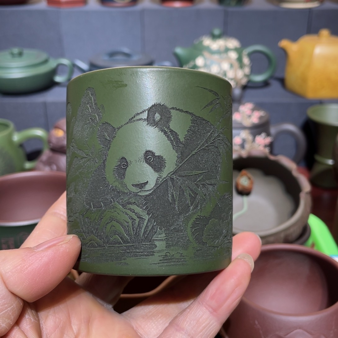 原矿紫砂手工主人杯