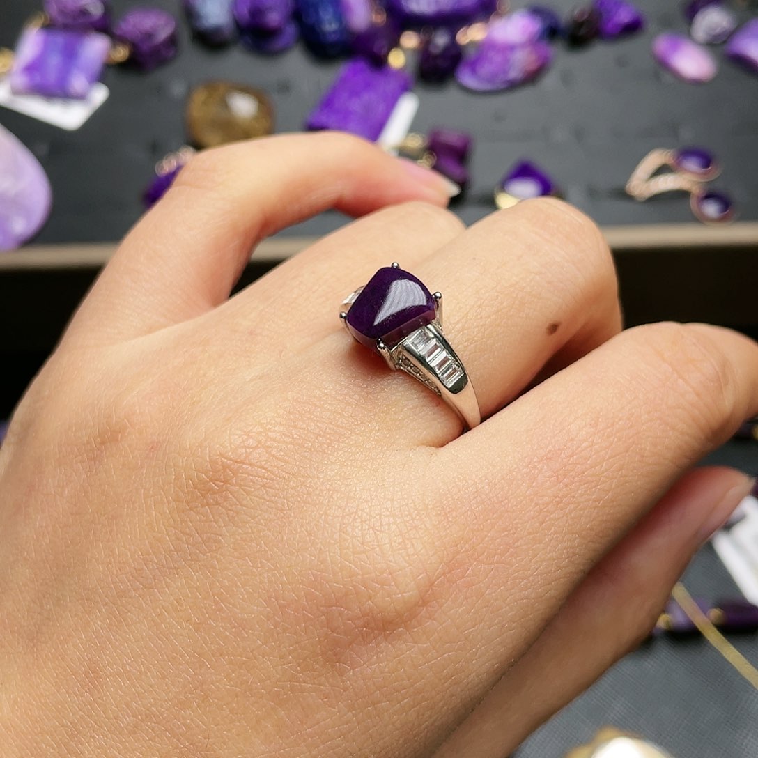 苏纪石（舒俱来）戒指银S925镶嵌