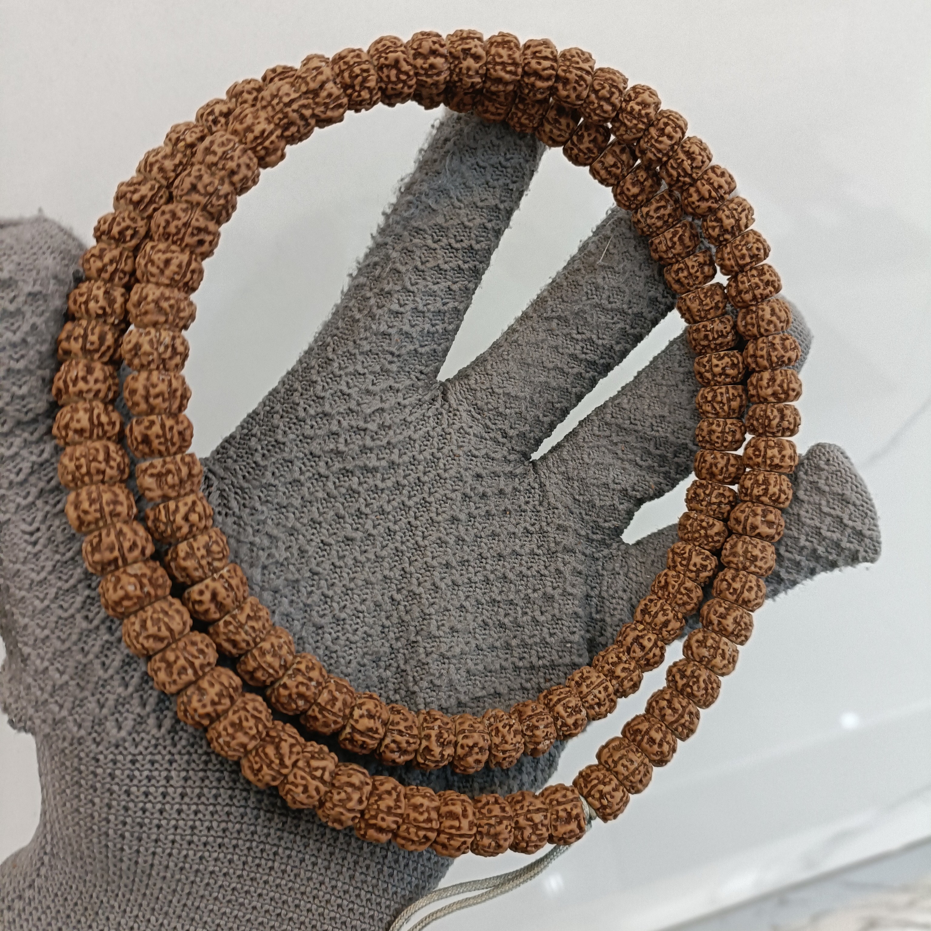 原皮原色精工藏切盘龙纹小金刚菩提108