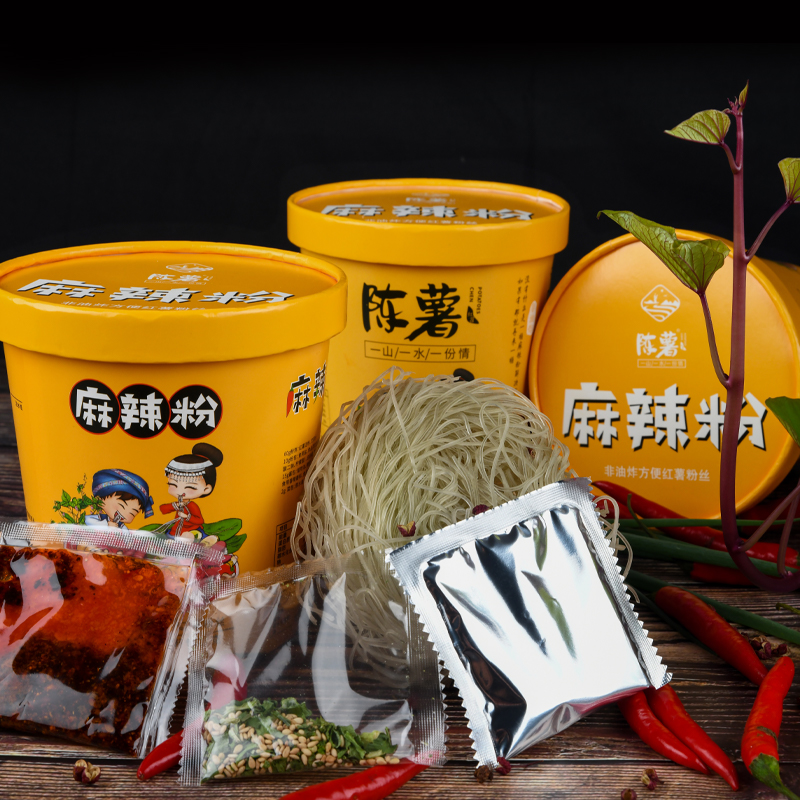 陈薯夜宵季麻辣粉107g*6桶装