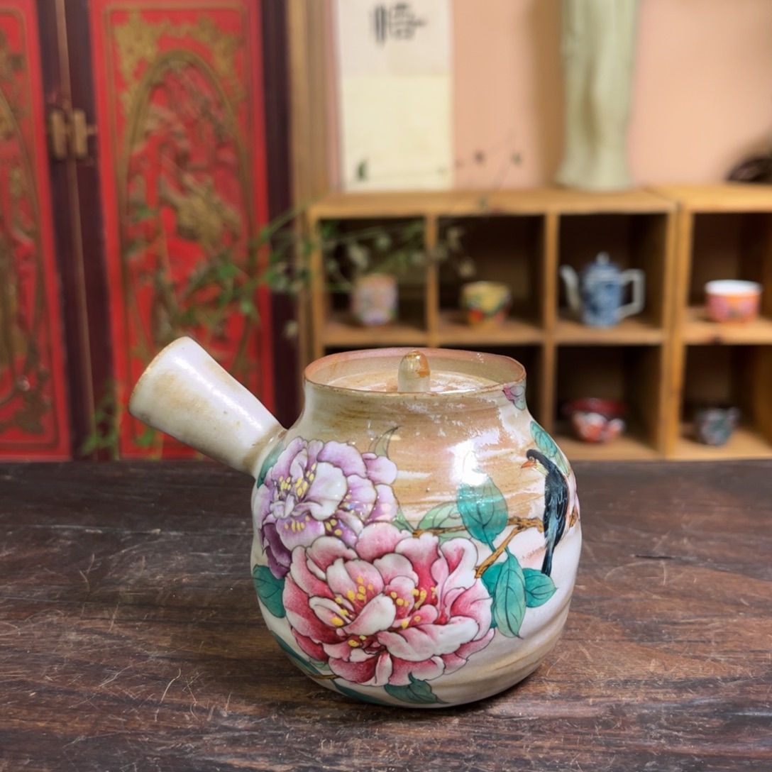 柴烧手工手绘陶瓷