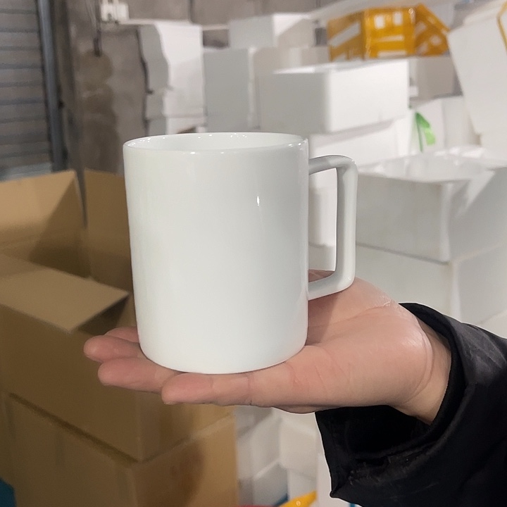 瓷片高白泥马克杯1个，包邮