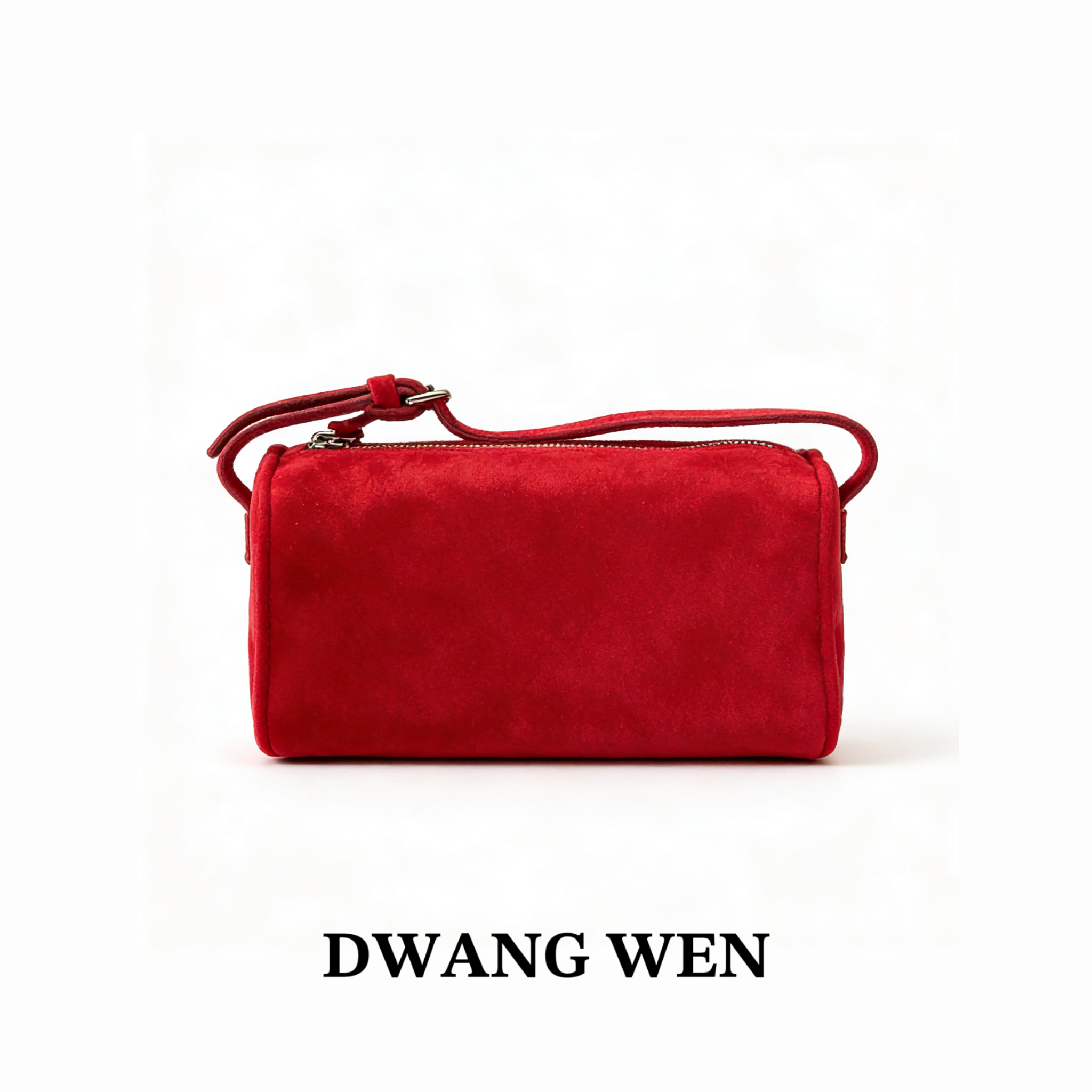 【DWANG WEN】90‘s可调节肩带拉链手提包 笔筒包