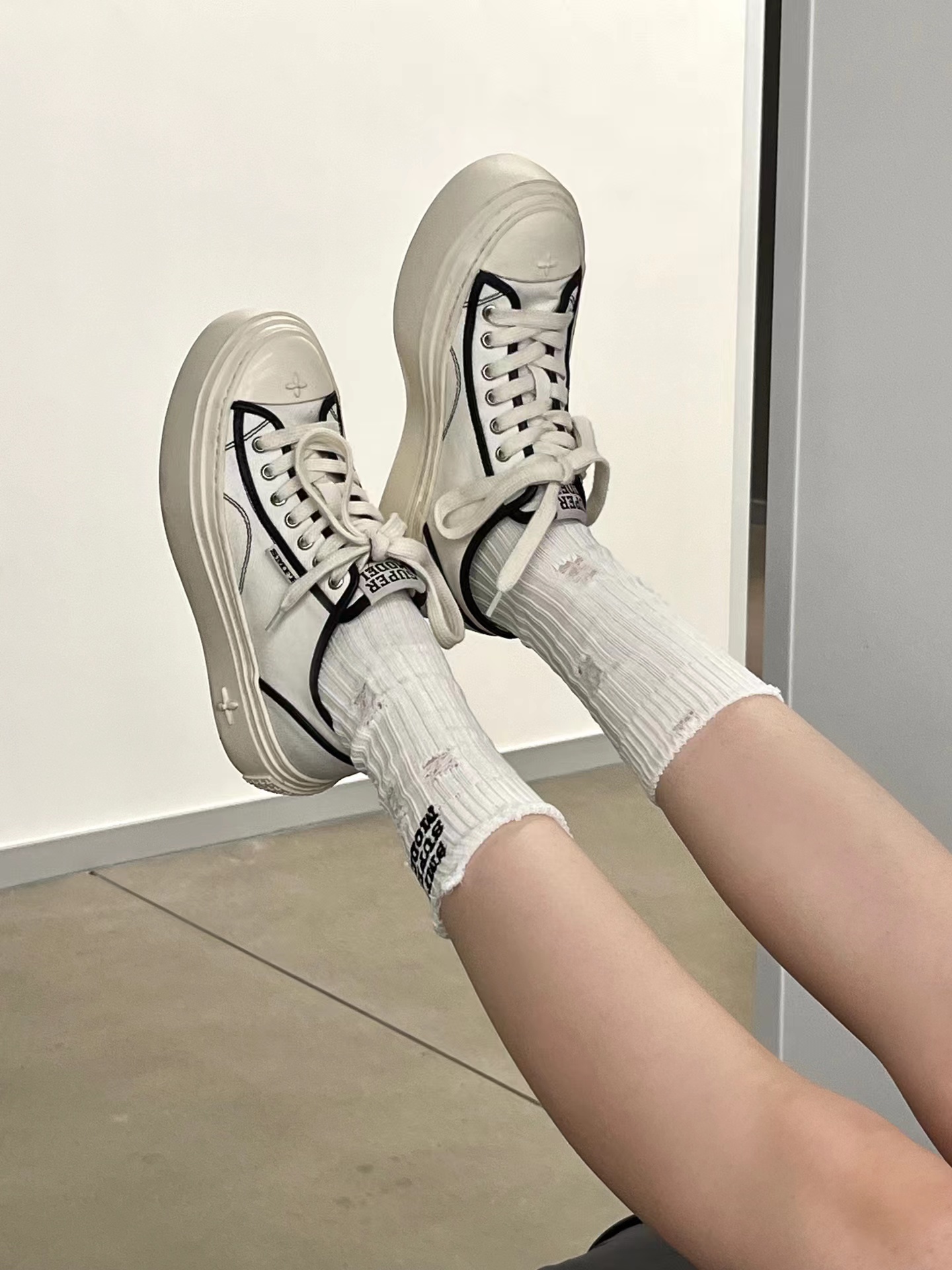 【ANAN】蒙蒙家24秋冬新款厚底增高轻盈休闲鞋