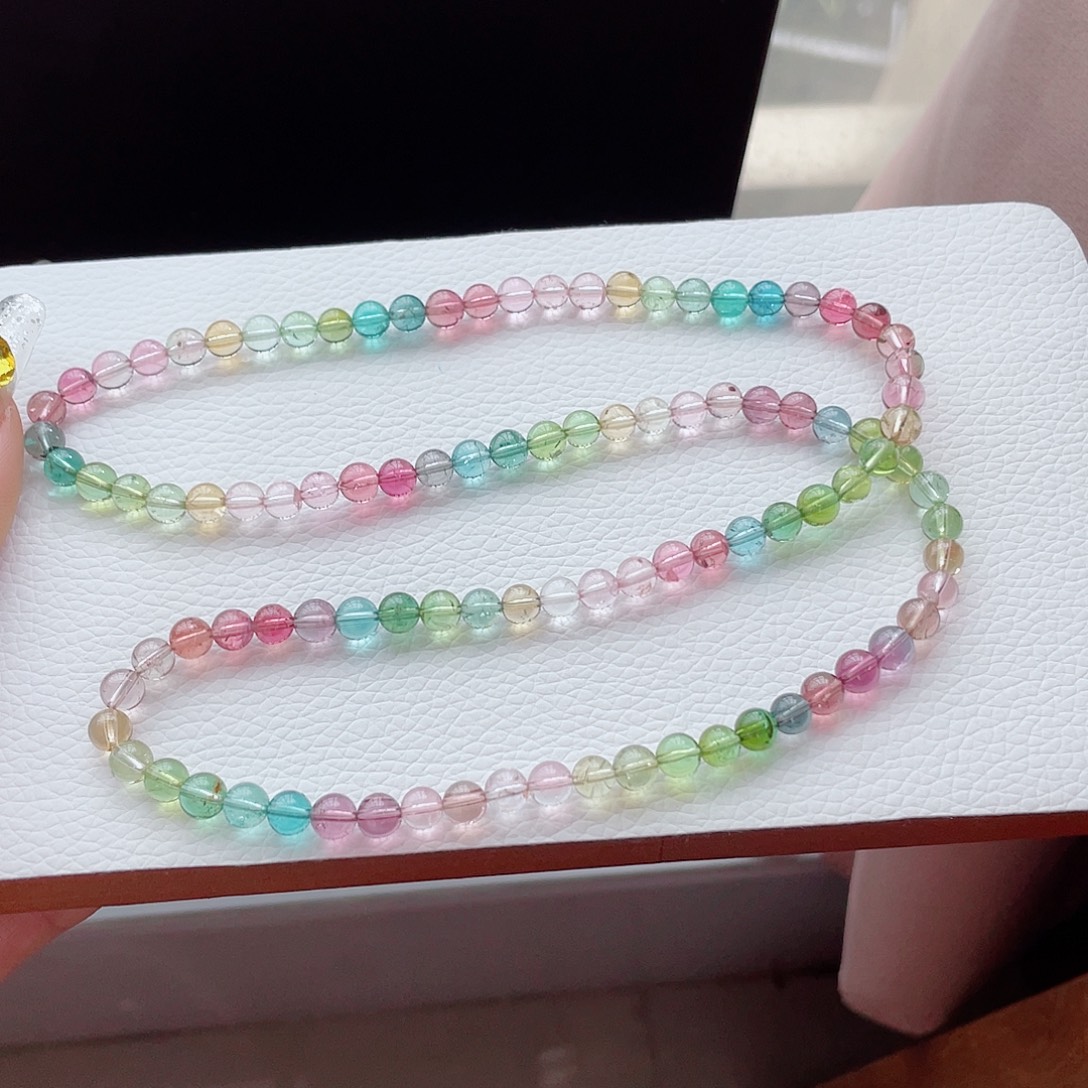 碧玺手链未镶嵌6mm左右