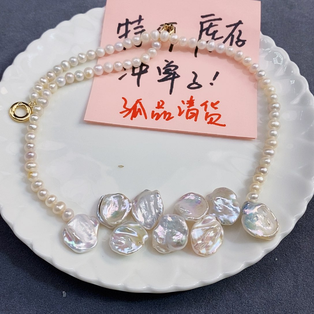 未镶嵌月底冲单特价项链淡水珍珠