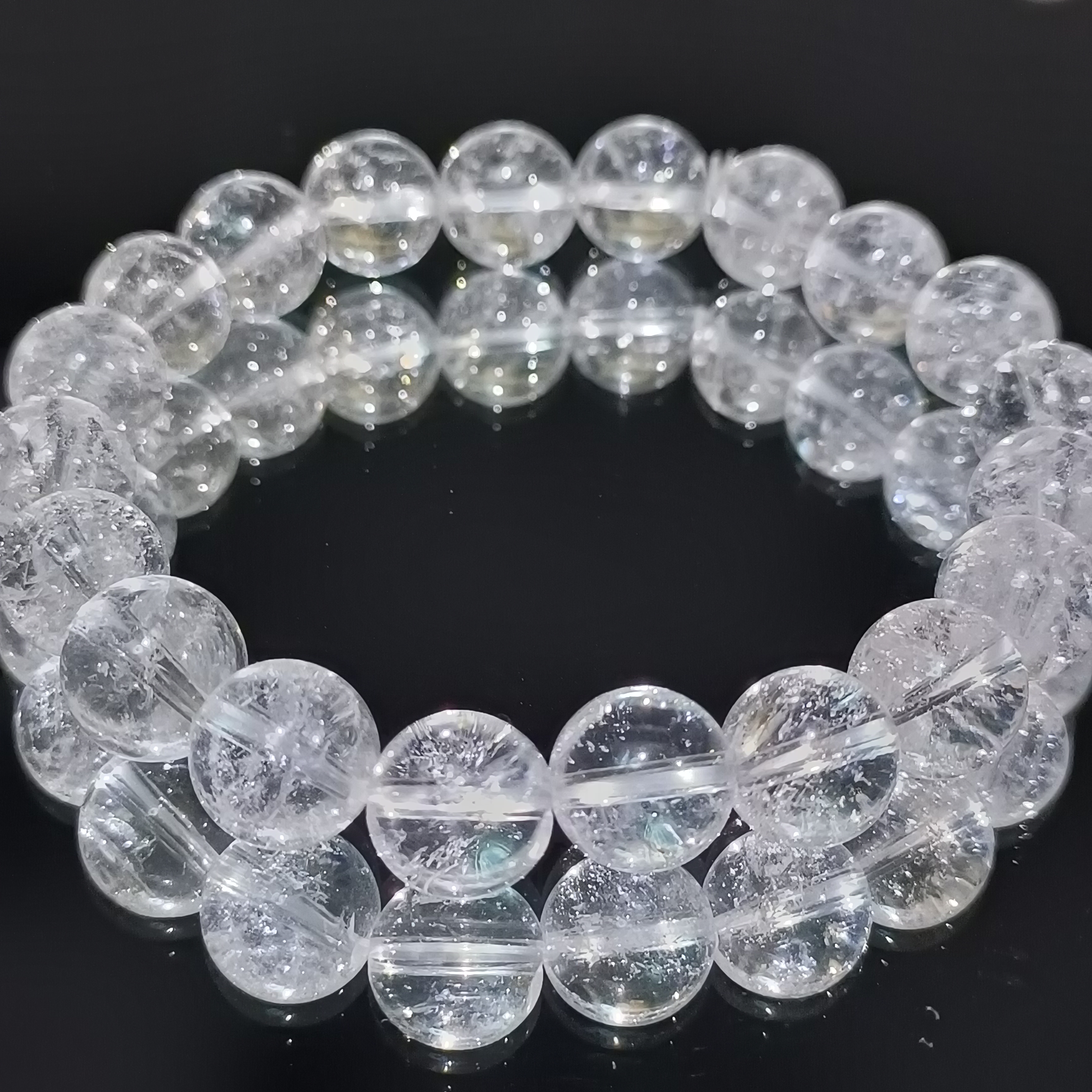 10mm双A白水晶手链
