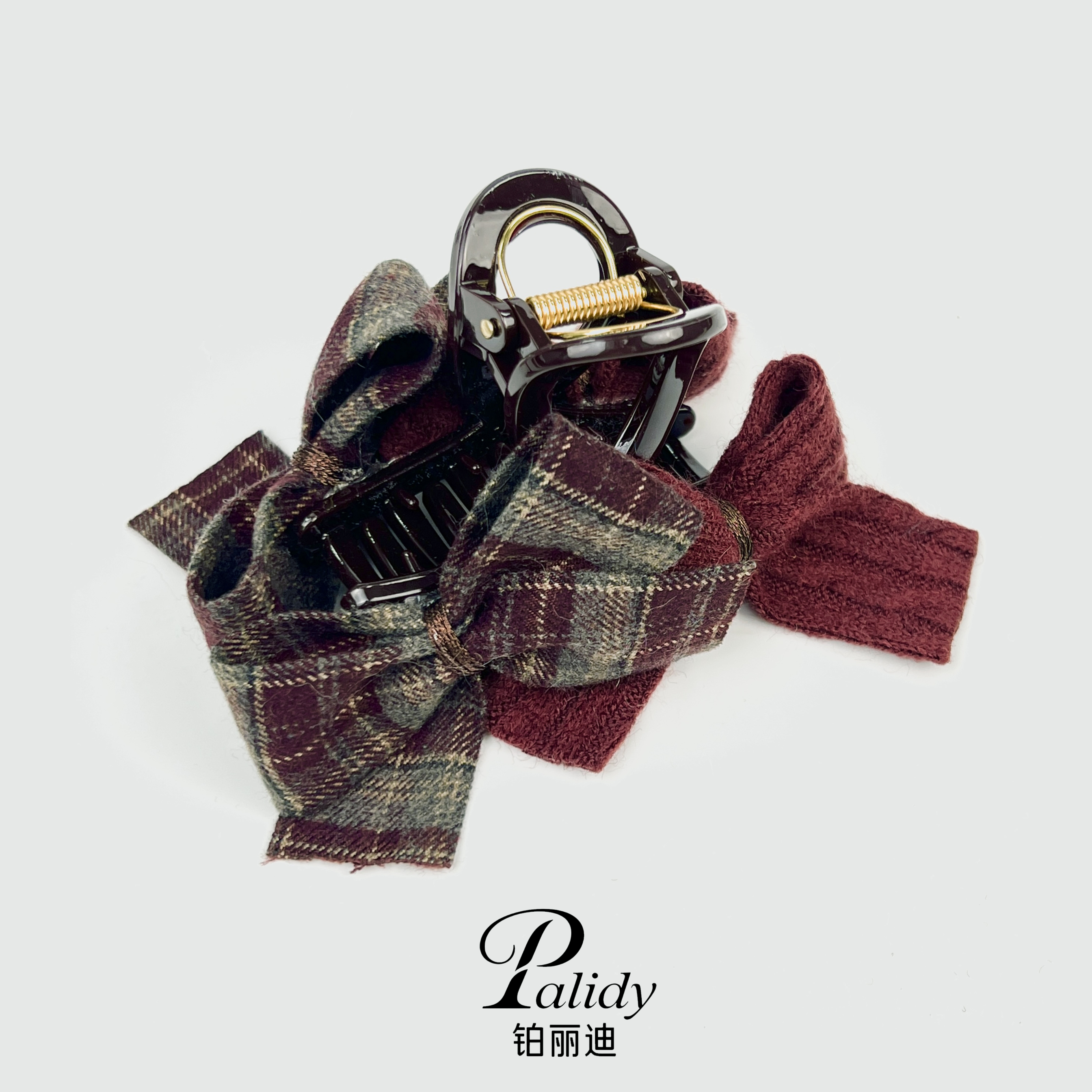 复古风抓夹仙女风森系简约风发夹秋冬原创设计