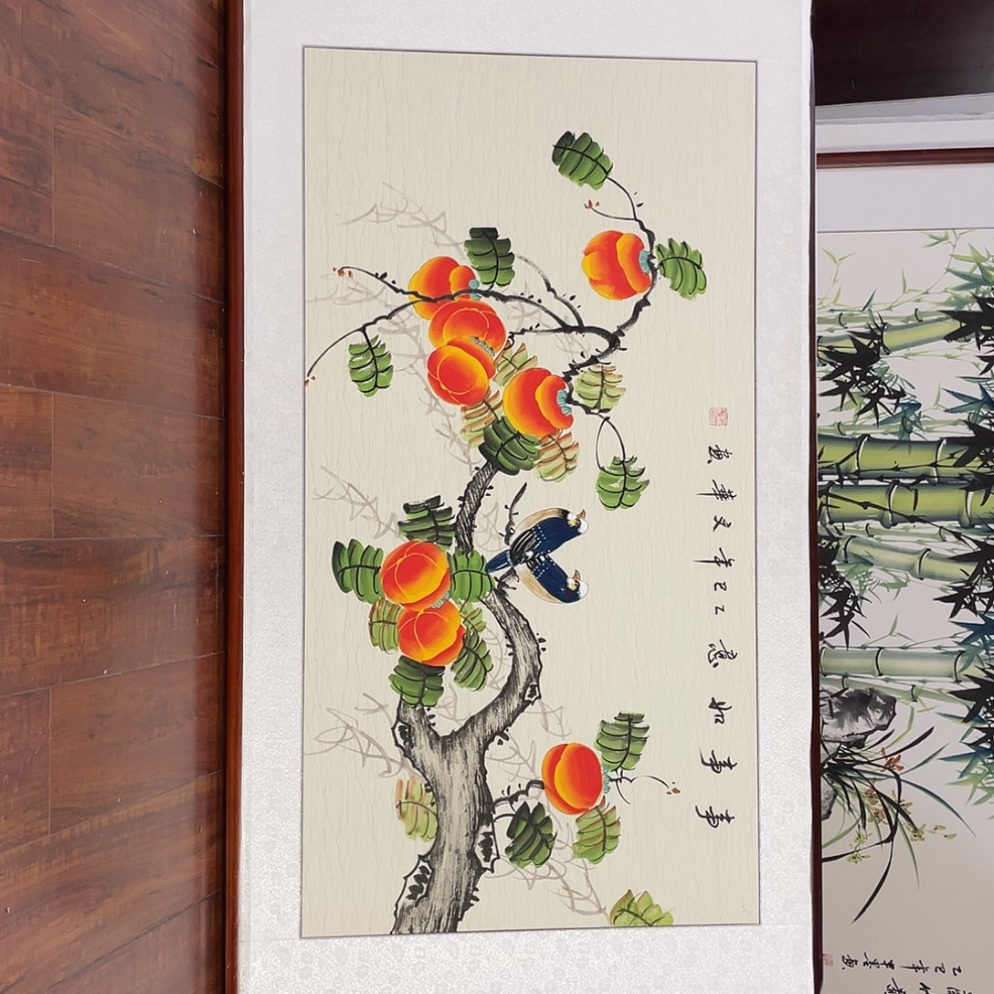 国画带框尺寸63*123厘米