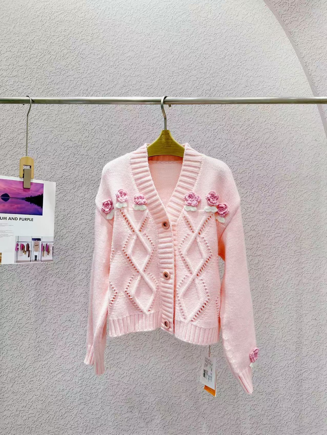 【2859】秋冬新款高货羊毛气质针织开衫