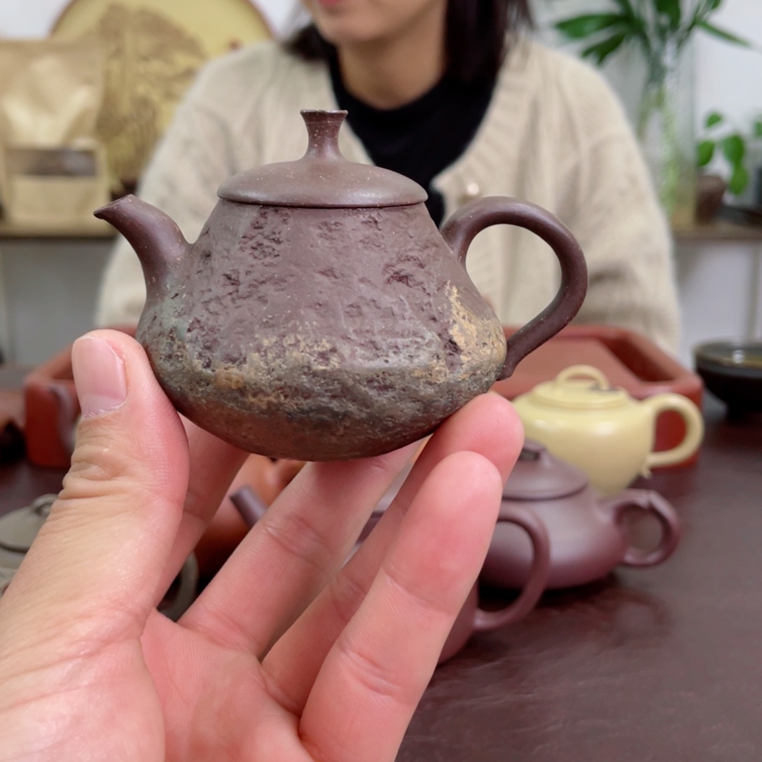 茶壶紫砂七彩灵石