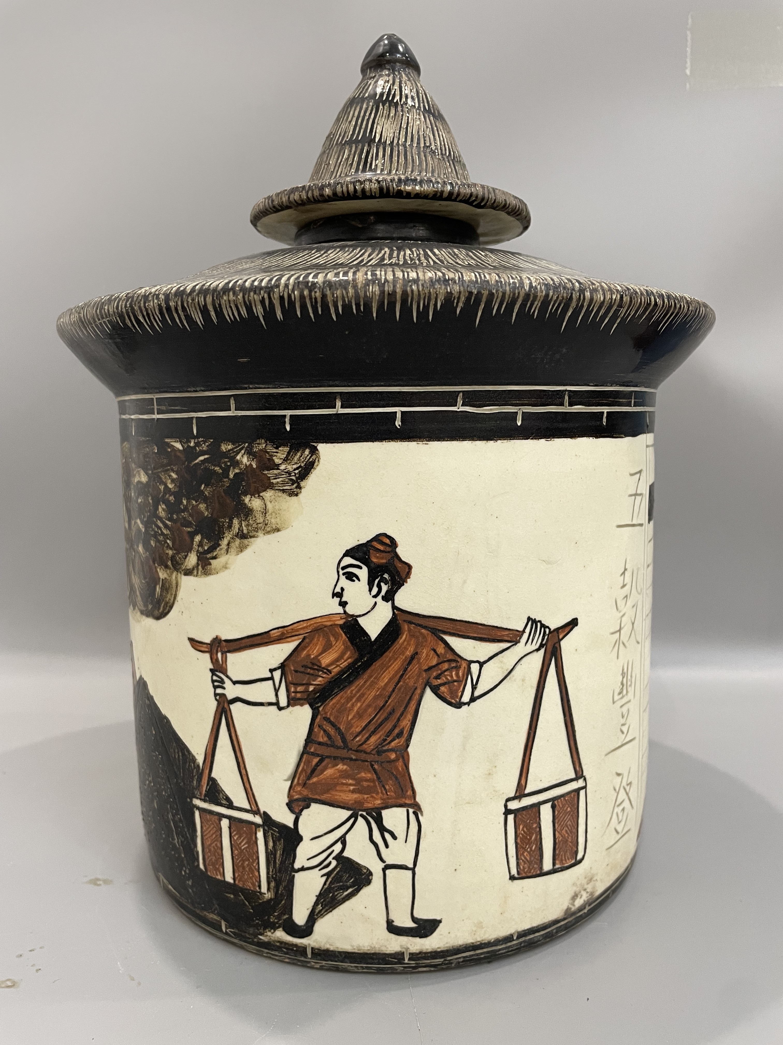 磁州窑谷仓精美陶瓷