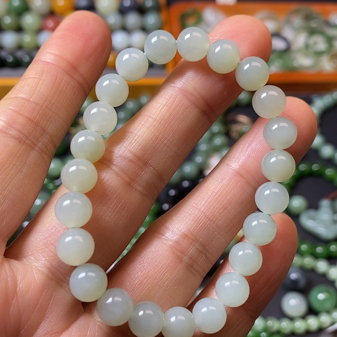 和田玉未镶嵌手链