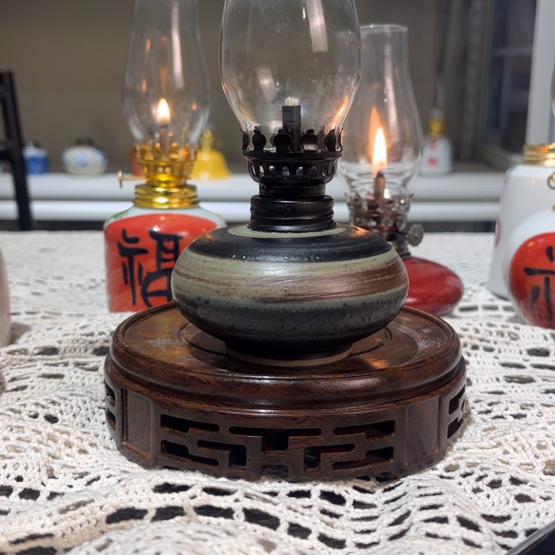摆件景德镇陶瓷香薰灯