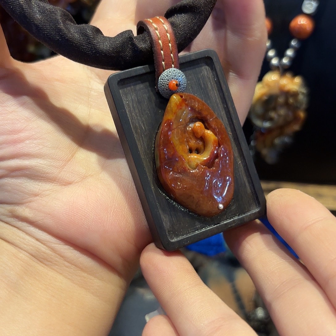 翡翠未镶嵌颈饰原创