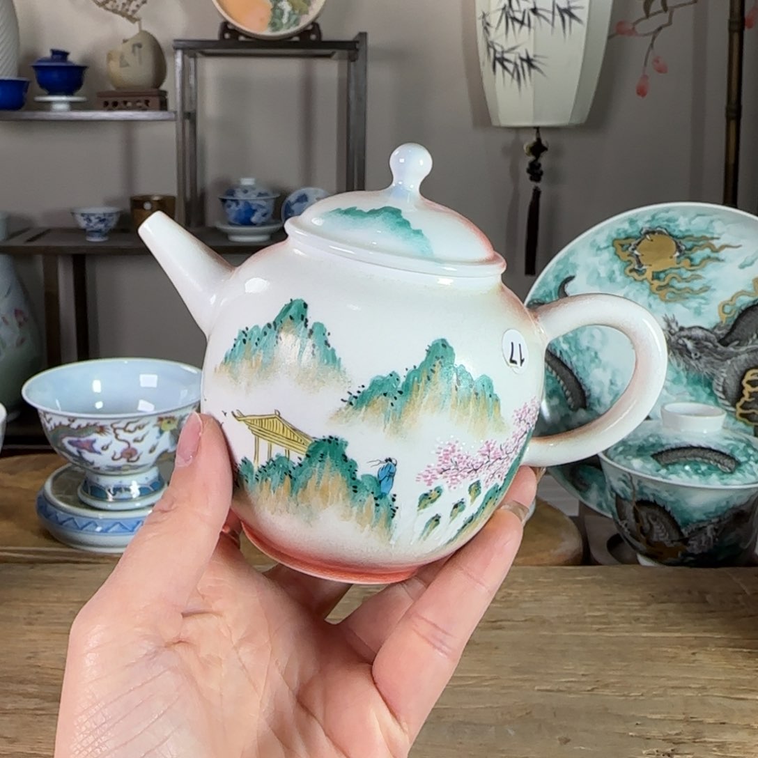 杯景德镇陶瓷柴烧多人