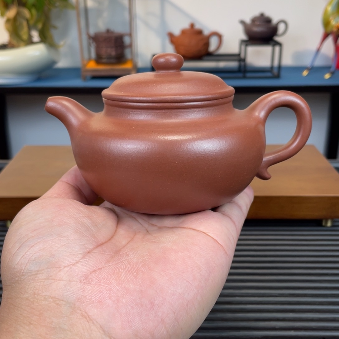 紫砂茶壶涡****牛中槽青仿古300cc