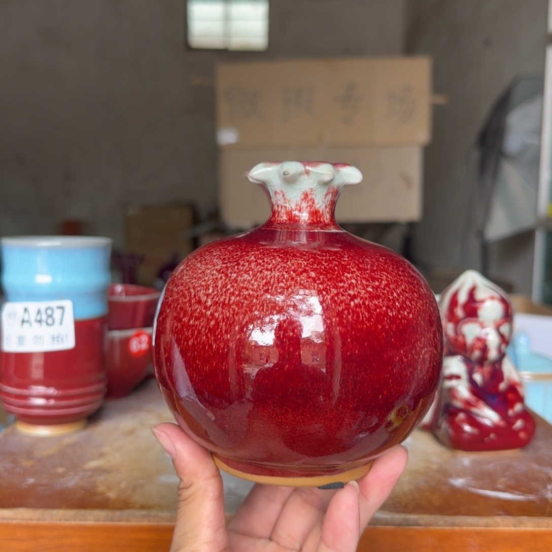 摆件郑家钧瓷摆件微瑕