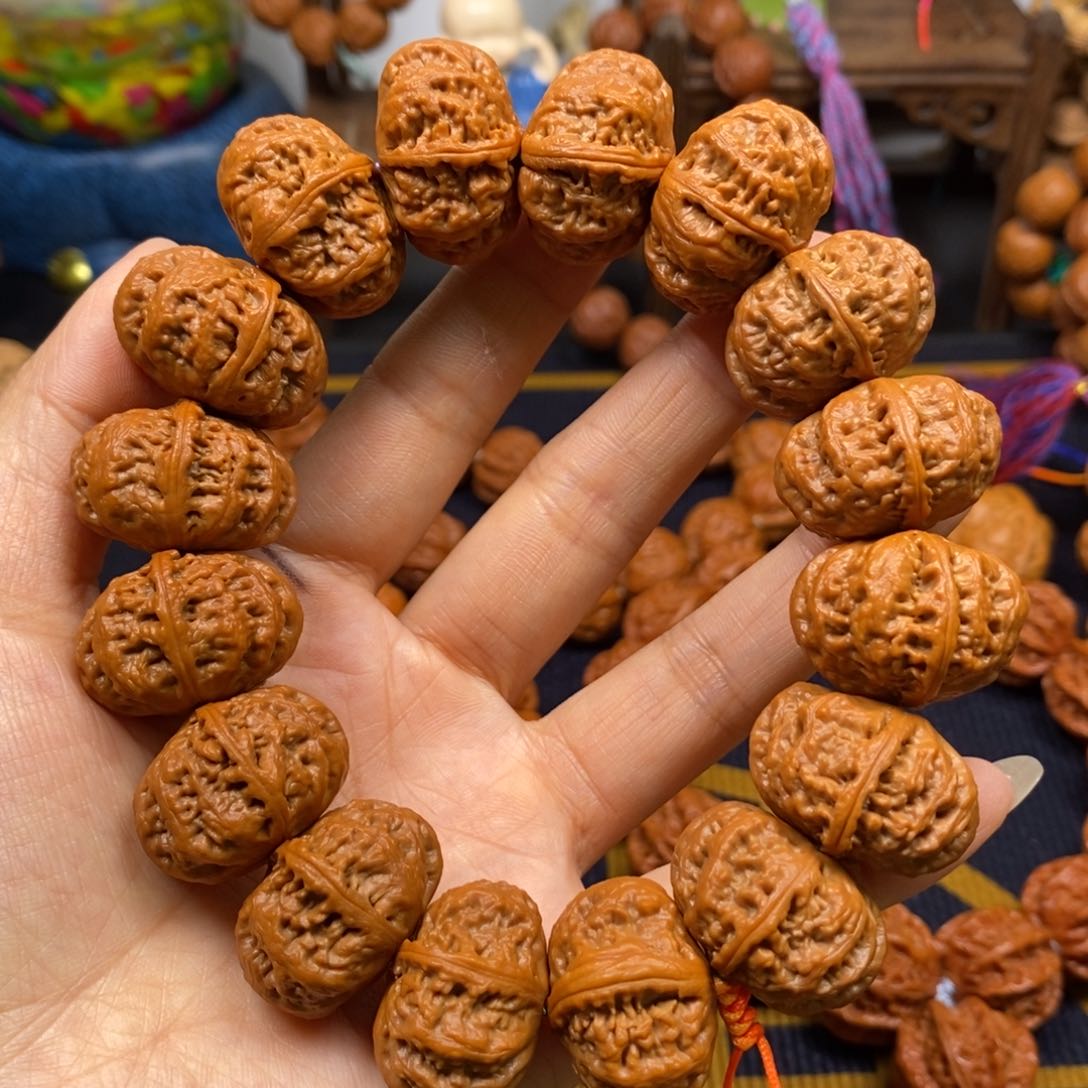 桃核手串墨****?夹板八棱