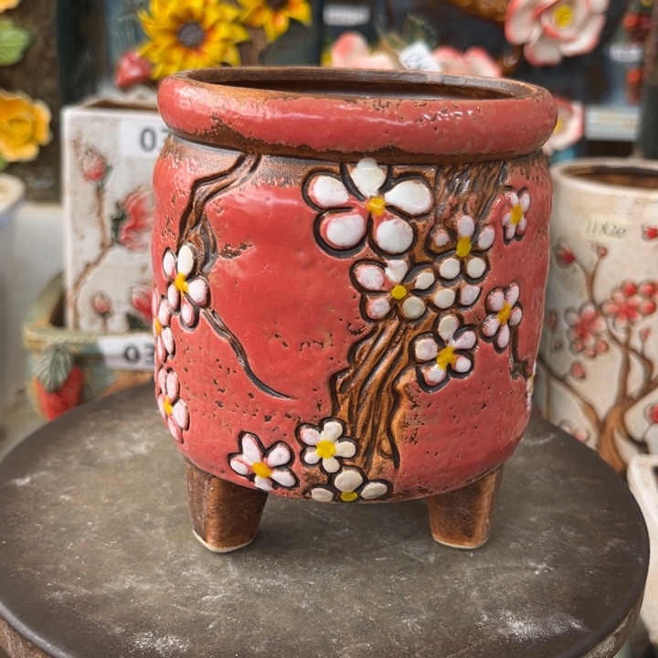 紫砂花盆粗陶材质多肉花盆