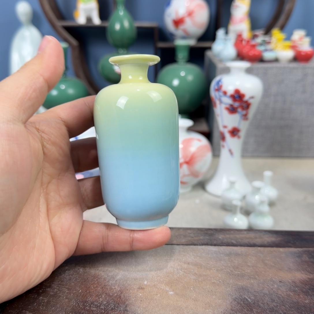 陶瓷手工小花器摆件