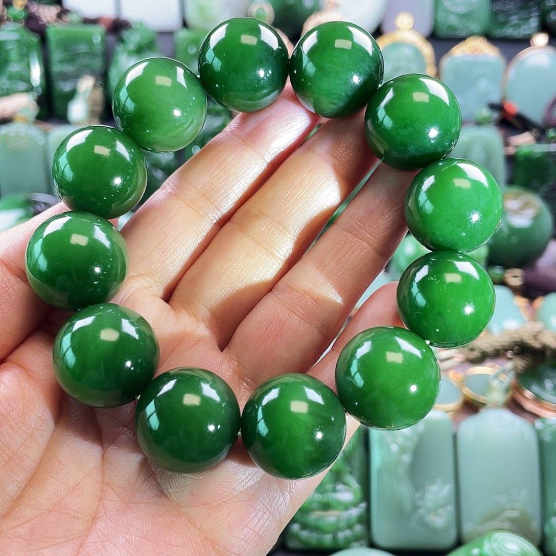 和田玉手串未镶嵌瑶**期