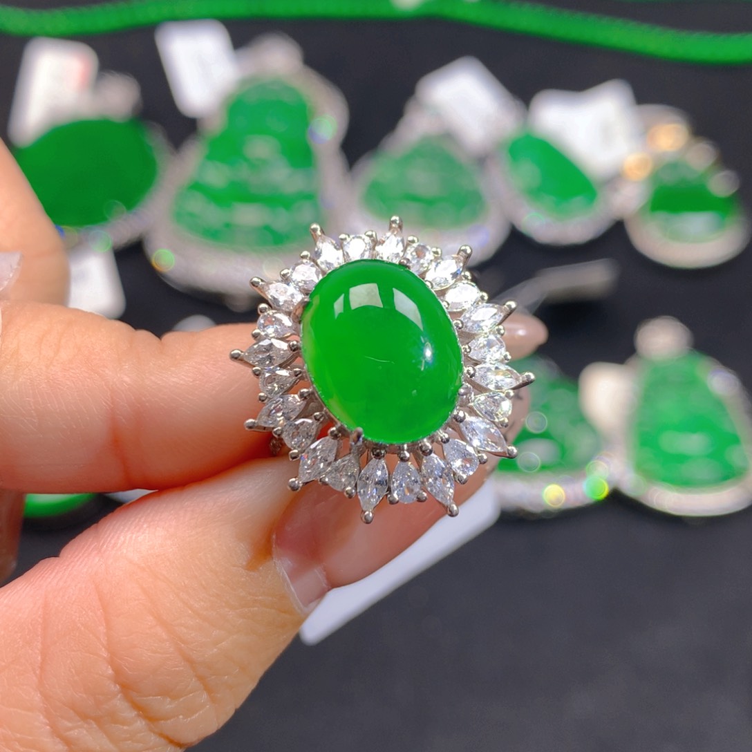 翡翠颈饰银S925镶嵌1111111111