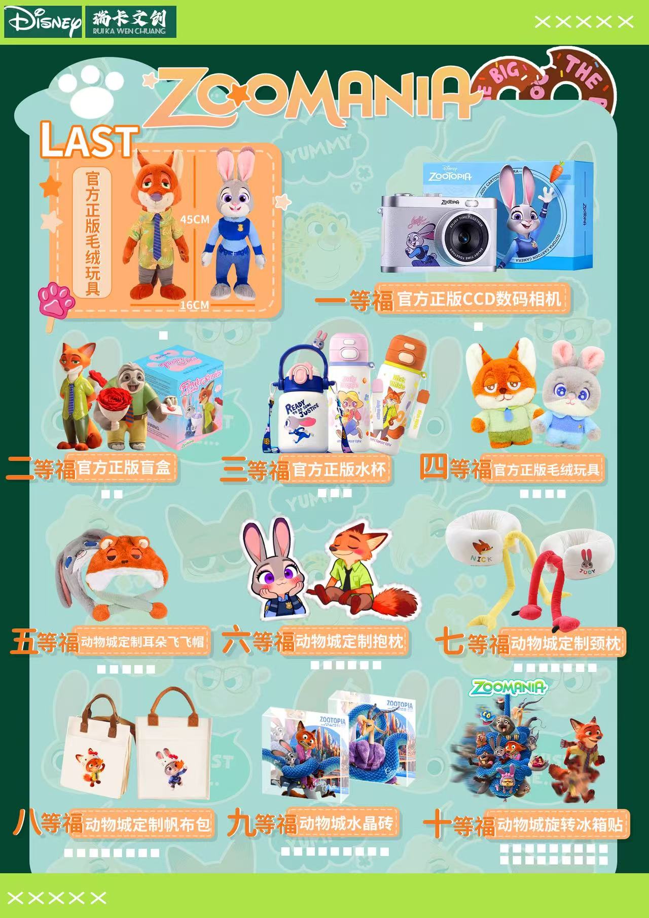 【疯狂动物城】瑞卡文创-疯狂动物城系列-收藏卡牌